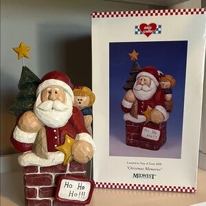 Eddie Walker Santa Claus Holiday Figurine - Christmas Memories